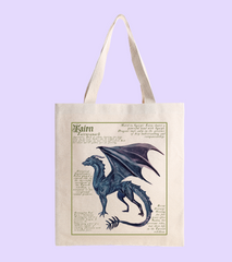 Tairn Fourth Wing - Encyclopedic Canvas Bag